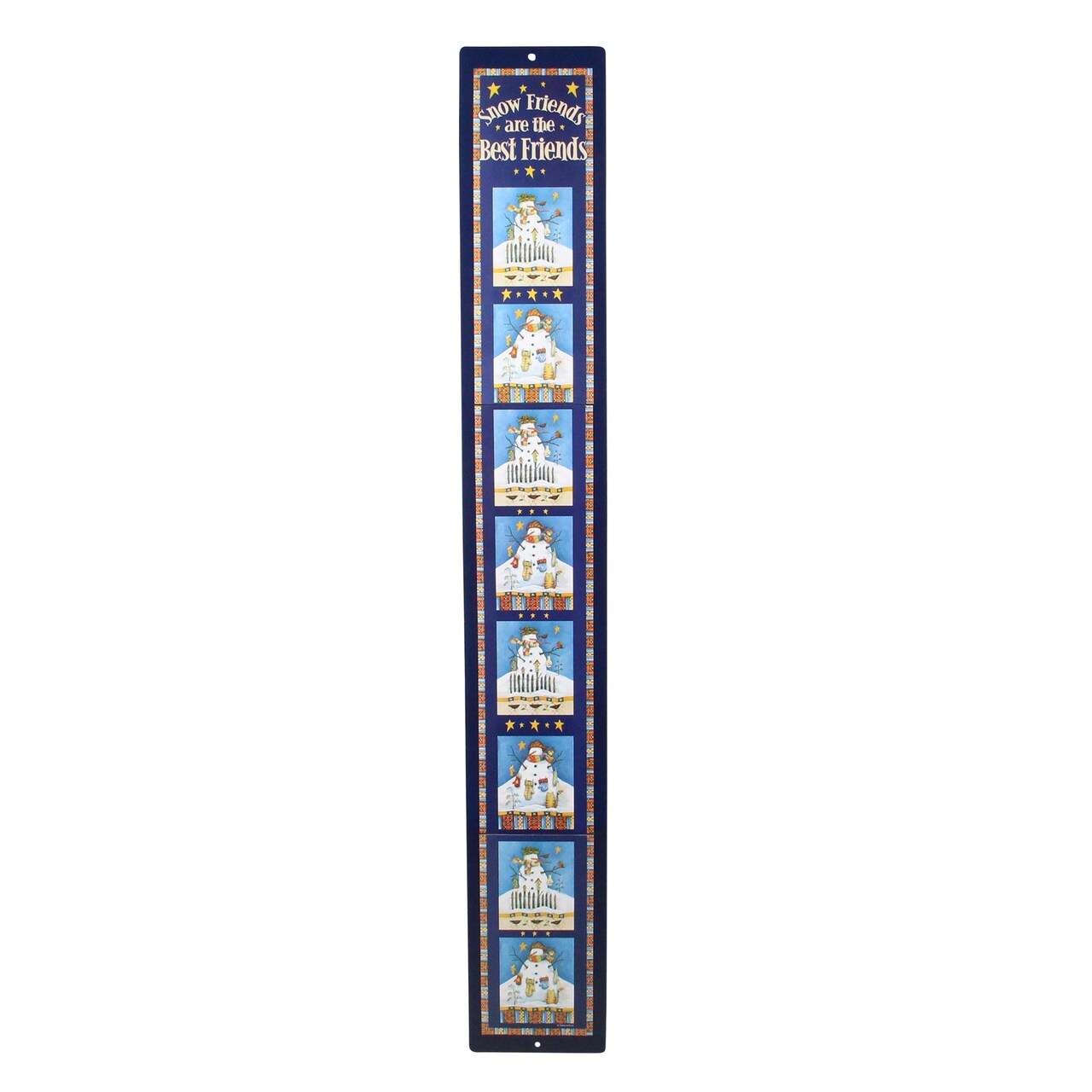 CC Christmas Decor Club Pack of 120 Blue and White Snow Friends Wall Hanging Christmas Card Holders 42"